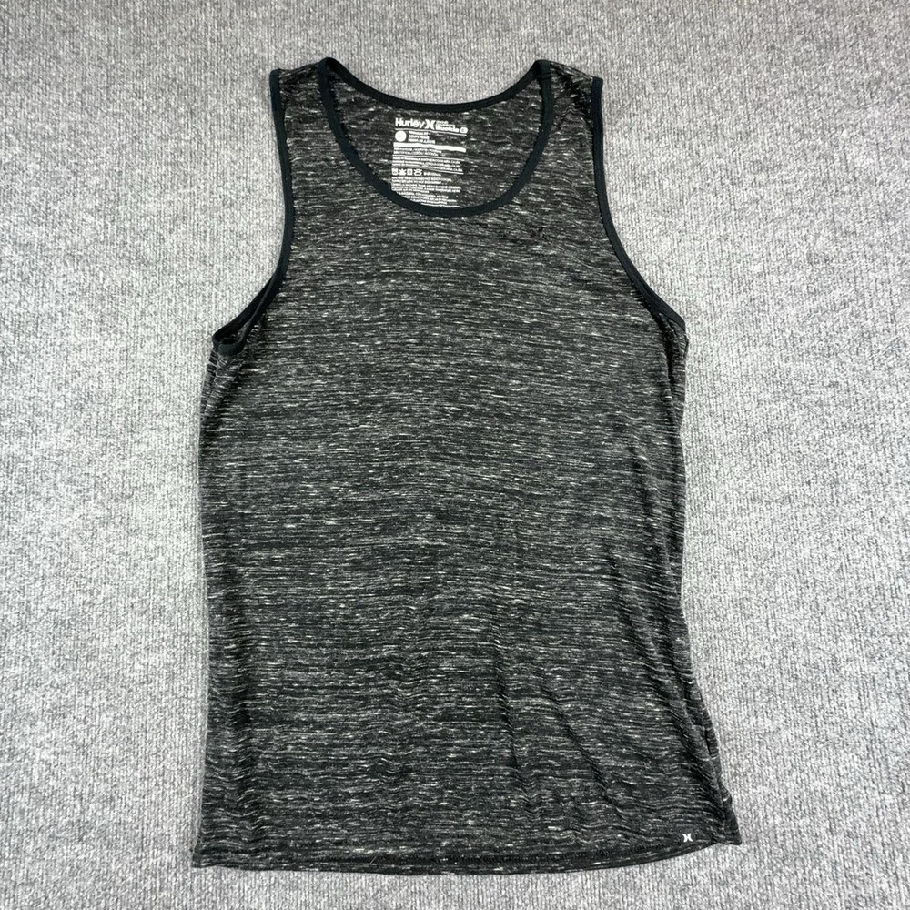 Hurley Shirt Mens Large Gray Space Dye Tank Top Buckle Premium Fit Sleeveless